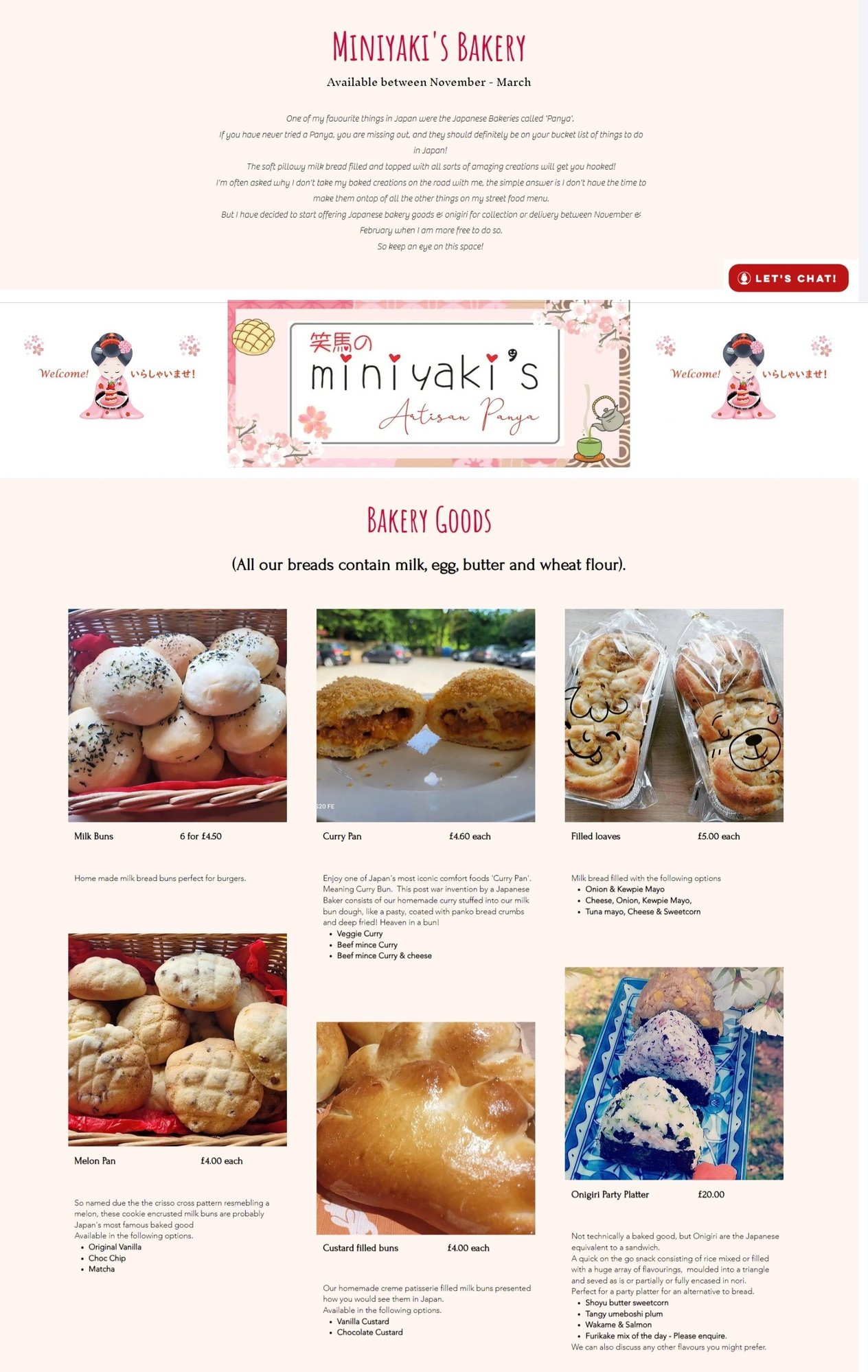 bakery page